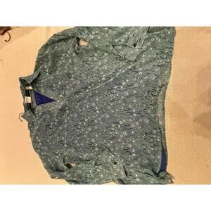 Cabi Women's Floral Print Long Sleeve Blouse Size S